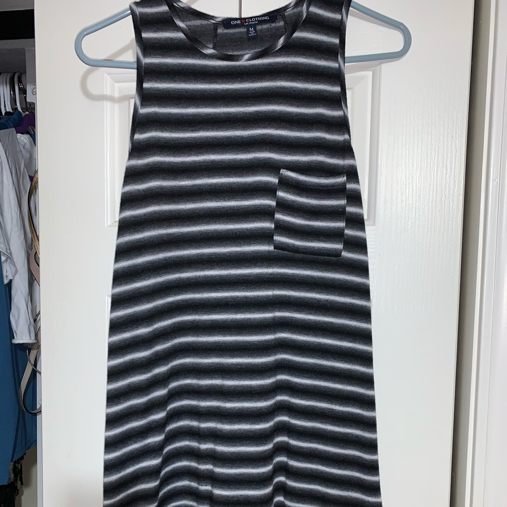 Striped sweater dress